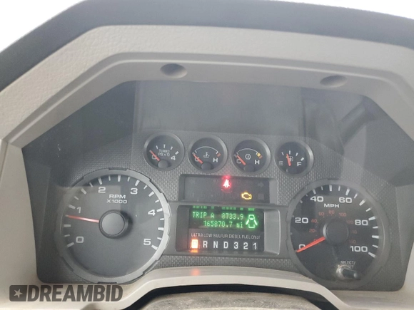 2010 Ford F-450 with VIN 1FDAW4GR9AEA90411, listed as a Copart auction lot 49918415 with 165,870 mi miles and Salvage title. Bid and sale history available at DreamBid. Image 9.
