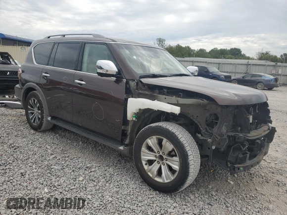 2017 Nissan Armada SV with VIN JN8AY2NDXH9003083, listed as a Copart auction lot 70241844 with 141,150 mi miles and Salvage Title. Bid and sale history available at carsss.com. Image 4.