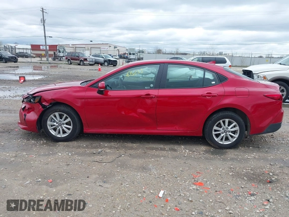 2025 Toyota Camry LE with VIN 4T1DAACK4SU089077, listed as a IAAI auction lot 42166255 with 384 mi miles and . Bid and sale history available at DreamBid. Image 14.