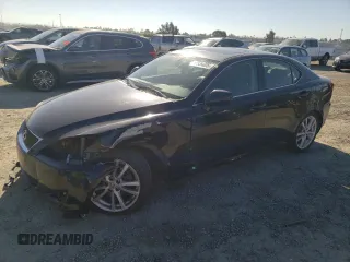 2006 Lexus IS 250 Manual with VIN JTHBK262562021039, listed as a Copart auction lot 50339005 with 180,815 mi miles and Salvage Title. Bid and sale history available at carsss.com. Image 1.