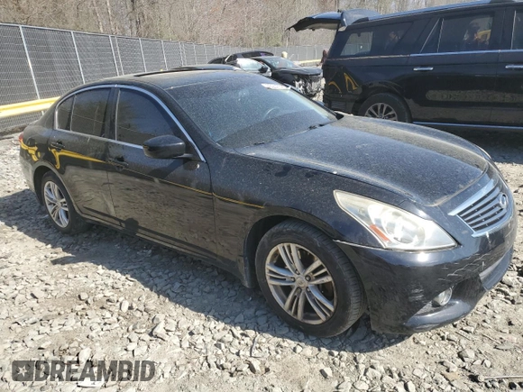 2013 Infiniti G37 x with VIN JN1CV6AR2DM757028, listed as a Copart auction lot 50942795 with 168,115 mi miles and Salvage Title. Bid and sale history available at DreamBid. Image 4.