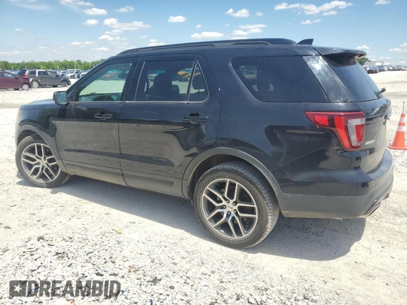 2017 Ford Explorer Sport z VIN 1FM5K8GTXHGB25729, wystawiony jako Copart lot #55808995 z przebiegiem 131 682 mil mil oraz Szkoda całkowita • Salvage title. Historia ofert i sprzedaży dostępna na DreamBid. Obrazek 2.