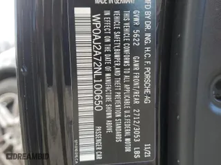 2022 Porsche Panamera with VIN WP0AJ2A72NL100650, listed as a Copart auction lot 77883073 with 17,693 mi miles. Bid and sale history available at carsss.com. Image 12.