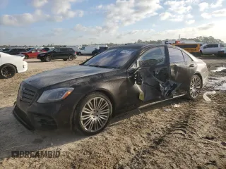 2018 Mercedes-Benz S S 560 with VIN WDDUG8GB5JA345786, listed as a Copart auction lot 48337875 with 108,723 mi miles and Salvage Title. Bid and sale history available at carsss.com. Image 1.
