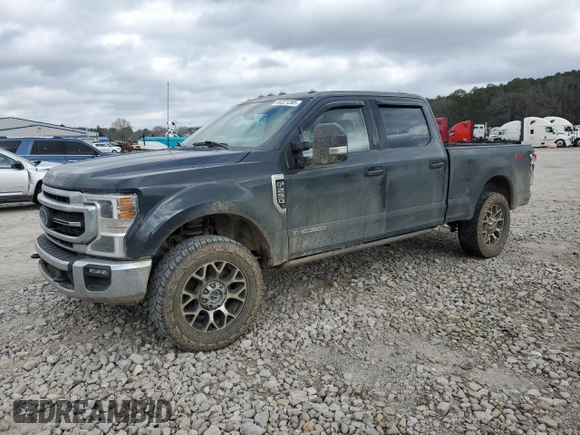 2021 Ford Super Duty F-250 SRW XL with VIN 1FT7W2BT5MEE03805, listed as a Copart auction lot 44221265 with 116,035 mi miles and Salvage Title. Bid and sale history available at carsss.com. Image 1.