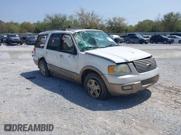 2003 Ford Expedition Eddie Bauer with VIN 1FMFU18LX3LC55692, listed as a IAAI auction lot 41913797 with 343,780 mi miles. Bid and sale history available at carsss.com. Image 1.