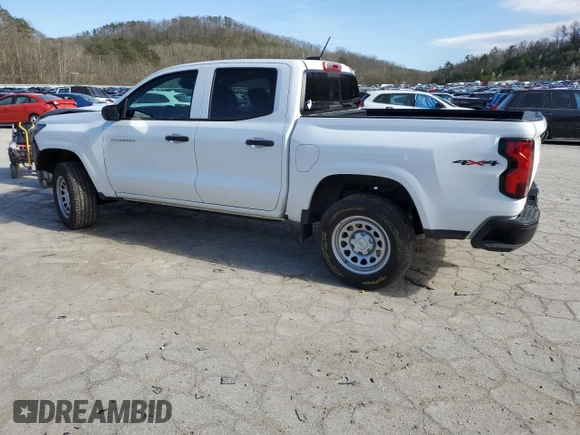 2024 Chevrolet Colorado 4WD Work Truck z VIN 1GCPTBEK2R1274089, wystawiony jako Copart lot #50957165 z przebiegiem 23 957 mil mil oraz Szkoda całkowita • Salvage title. Historia ofert i sprzedaży dostępna na DreamBid. Obrazek 2.