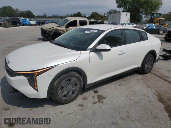 2025 Kia K4 LX with VIN 3KPFT4DE1SE062452, listed as a Copart auction lot 48408685 with 3,047 mi miles and Salvage Title. Bid and sale history available at carsss.com. Image 1.