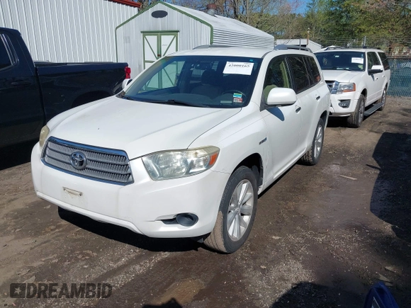 2008 Toyota Highlander Hybrid with VIN JTEEW41A982021654, listed as a IAAI auction lot 42000165 with 224,786 mi miles. Bid and sale history available at carsss.com. Image 2.