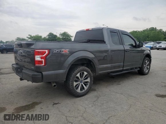 2019 Ford F-150 XL with VIN 1FTEX1EP9KKC47098, listed as a Copart auction lot 60653275 with 104,823 mi miles and Salvage title. Bid and sale history available at DreamBid. Image 3.