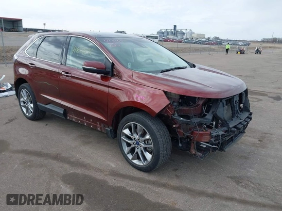2016 Ford Edge Titanium with VIN 2FMPK4K86GBB31442, listed as a IAAI auction lot 41854898 with 79,599 mi miles. Bid and sale history available at carsss.com. Image 1.