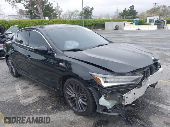 2020 Acura ILX w/Premium/A-SPEC Pkg with VIN 19UDE2F88LA004048, listed as a IAAI auction lot 41895742 with 74,871 mi miles. Bid and sale history available at carsss.com. Image 1.