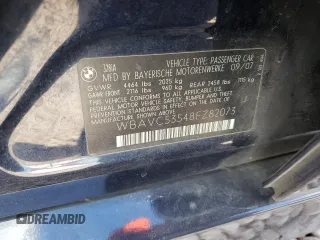 2008 BMW 3 Series 328i with VIN WBAVC53548FZ82073, listed as a Copart auction lot 46715705 with 92,516 mi miles and Salvage Title. Bid and sale history available at DreamBid. Image 12.