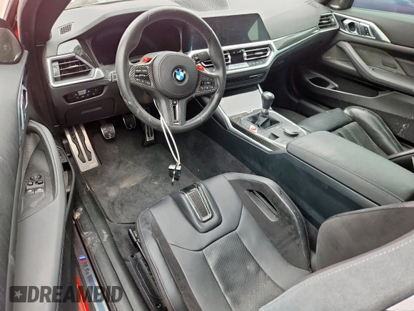 2022 BMW M4 with VIN WBS53AZ06NCK14897, listed as a Copart auction lot 58431015 with Not provided miles and Salvage title. Bid and sale history available at DreamBid. Image 8.