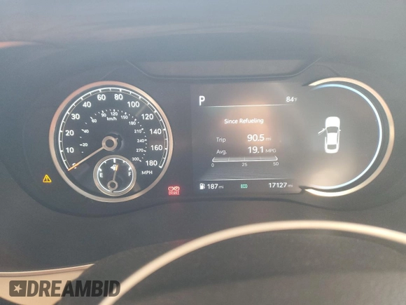 2022 Genesis G70 3.3T with VIN KMTG54TE0NU096602, listed as a Copart auction lot 82014334 with 17,127 mi miles and Salvage Title. Bid and sale history available at carsss.com. Image 9.