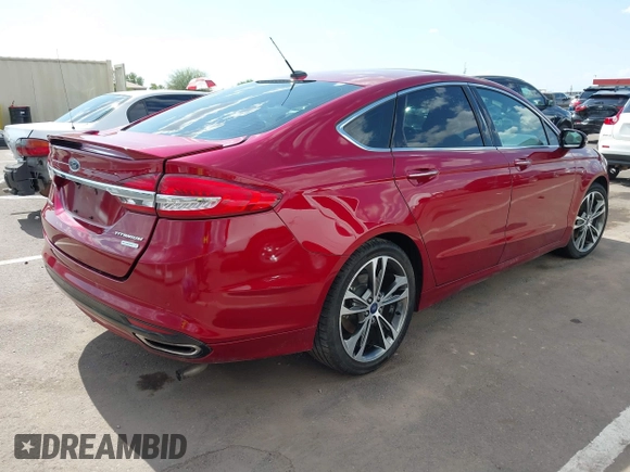 2017 Ford Fusion Titanium with VIN 3FA6P0K98HR207447, listed as a IAAI auction lot 42422213 with 59,549 mi miles and . Bid and sale history available at DreamBid. Image 4.