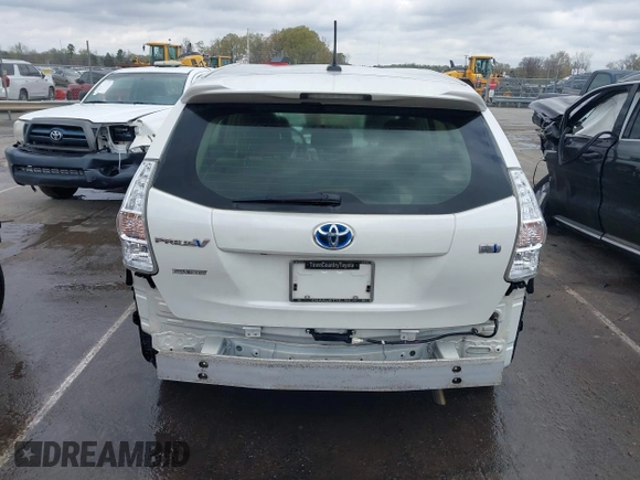 2013 Toyota Prius Two with VIN JTDZN3EU7D3263919, listed as a IAAI auction lot 41865787 with 125,594 mi miles and . Bid and sale history available at carsss.com. Image 16.