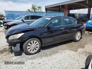 2014 Honda Accord Sedan EX-L with VIN 1HGCR2F84EA002493, listed as a Copart auction lot 51417895 with 117,636 mi miles and Salvage Title. Bid and sale history available at carsss.com. Image 1.