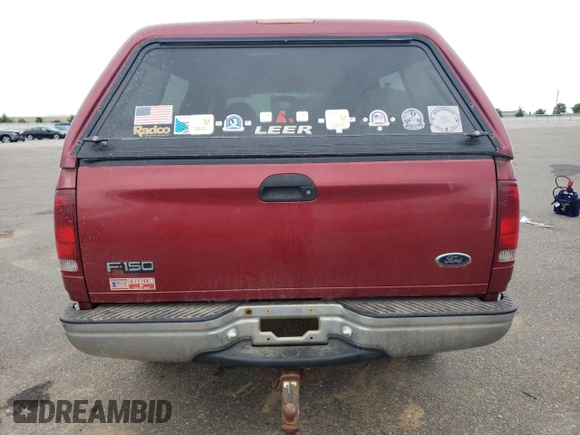 2000 Ford F-150 XL with VIN 1FTRX18L7YNA25693, listed as a Copart auction lot 55765234 with 0 mi miles and Clean Title. Bid and sale history available at carsss.com. Image 6.