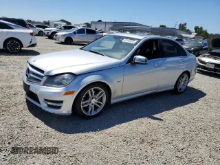 2012 Mercedes-Benz C 250 Sport with VIN WDDGF4HB8CR196219, listed as a Copart auction lot 63240835 with 94,411 mi miles and Salvage title. Bid and sale history available at DreamBid. Image 1.