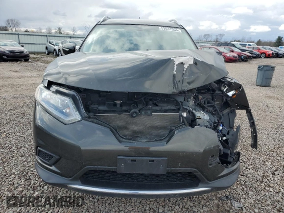 2015 Nissan Rogue SV with VIN KNMAT2MVXFP535768, listed as a Copart auction lot 53031005 with 124,767 mi miles and Salvage Title. Bid and sale history available at carsss.com. Image 5.