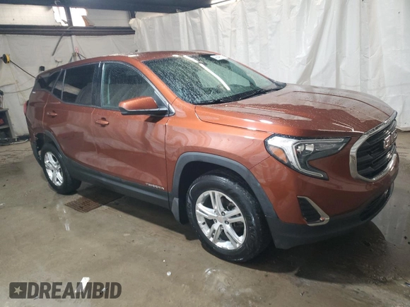 2019 GMC Terrain SLE with VIN 3GKALTEV3KL277382, listed as a Copart auction lot 48848035 with 105,140 mi miles and Salvage Title. Bid and sale history available at DreamBid. Image 4.