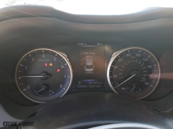 2016 Infiniti Q50 2.0t Premium with VIN JN1CV7AP7GM203461, listed as a Copart auction lot 44059585 with 84167 miles and Salvage Title. Bid and sale history available at carsss.com. Image 9.