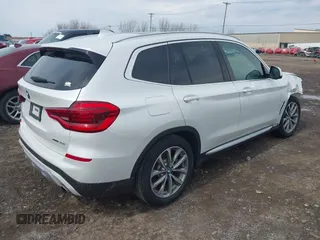 2019 BMW X3 xDrive30i with VIN 5UXTR9C5XKLE17238, listed as a IAAI auction lot 42030258 with 48,192 mi miles. Bid and sale history available at carsss.com. Image 4.