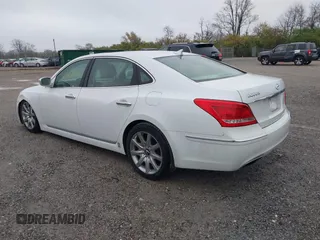 2013 Hyundai Equus Signature with VIN KMHGH4JH6DU063889, listed as a IAAI auction lot 40782294 with 81,631 mi miles and . Bid and sale history available at DreamBid. Image 3.