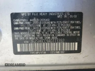 2010 Subaru Forester X Premium с VIN JF2SH6CC9AG773392, выставлен на аукционе Copart как лот 55620045 с пробегом 138 930 миль миль и Списание • Salvage title. История ставок и продаж доступна на DreamBid. Изображение 13.
