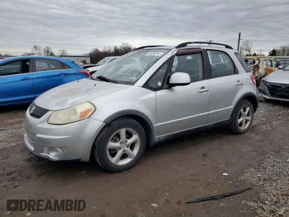 2007 Suzuki SX4 with VIN JS2YB413175101869, listed as a Copart auction lot 85250214 with 145,681 mi miles and Salvage Title. Bid and sale history available at carsss.com. Image 1.