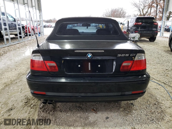 2004 BMW 3 Series 325Ci with VIN WBABW33494PG97947, listed as a Copart auction lot 86282244 with 215,753 mi miles and Clean Title. Bid and sale history available at carsss.com. Image 6.