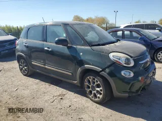 2014 FIAT 500L Trekking with VIN ZFBCFADH8EZ008838, listed as a Copart auction lot 76446664 with 92,949 mi miles and Salvage Title. Bid and sale history available at carsss.com. Image 4.
