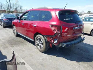 2017 Nissan Pathfinder SV with VIN 5N1DR2MM4HC681270, listed as a IAAI auction lot 41786327 with 61,724 mi miles. Bid and sale history available at carsss.com. Image 3.