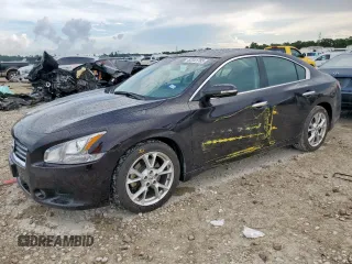 2014 Nissan Maxima S with VIN 1N4AA5AP4EC430037, listed as a Copart auction lot 62341785 with 90,020 mi miles and Salvage title. Bid and sale history available at DreamBid. Image 1.