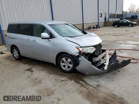 2012 Nissan Quest SL with VIN JN8AE2KP9C9039153, listed as a Copart auction lot 49385855 with 184,811 mi miles and Non Repairable. Bid and sale history available at carsss.com. Image 4.