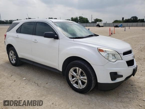 2012 Chevrolet Equinox LS with VIN 2GNALBEK7C6157691, listed as a Copart auction lot 55491925 with 130,317 mi miles and Salvage Title. Bid and sale history available at DreamBid. Image 4.