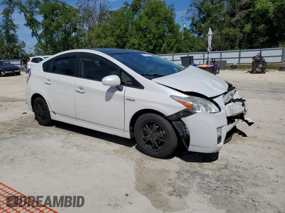 2011 Toyota Prius I with VIN JTDKN3DUXB1418541, listed as a Copart auction lot 53191935 with 111,459 mi miles and Salvage Title. Bid and sale history available at DreamBid. Image 4.