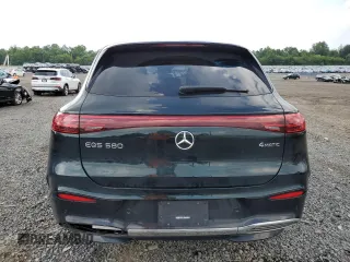 2023 Mercedes-Benz EQS with VIN 4JGDM4EB7PA021547, listed as a Copart auction lot 61556534 with 14,102 mi miles and Salvage Title. Bid and sale history available at carsss.com. Image 6.