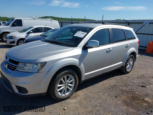 2014 Dodge Journey SXT with VIN 3C4PDCBG8ET118998, listed as a IAAI auction lot 42177885 with 165,247 mi miles. Bid and sale history available at carsss.com. Image 2.