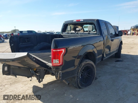 2016 Ford F-150 XL with VIN 1FTEX1C80GKD10379, listed as a IAAI auction lot 41313355 with 133,058 mi miles and . Bid and sale history available at carsss.com. Image 4.