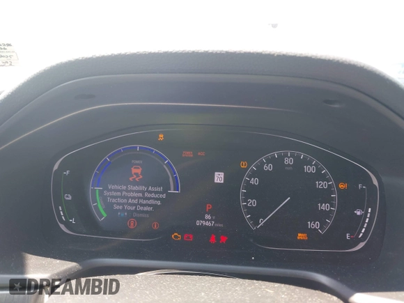2019 Honda Accord with VIN 1HGCV3F10KA006296, listed as a IAAI auction lot 42768771 with 79,467 mi miles and . Bid and sale history available at DreamBid. Image 7.