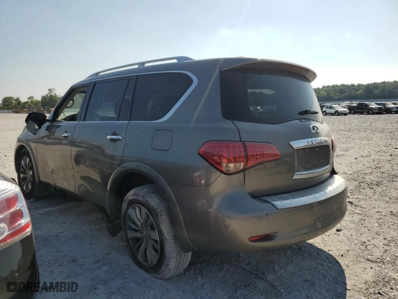 2015 Infiniti QX80 with VIN JN8AZ2NF8F9570145, listed as a Copart auction lot 66379274 with 126,314 mi miles and Salvage Title. Bid and sale history available at carsss.com. Image 2.