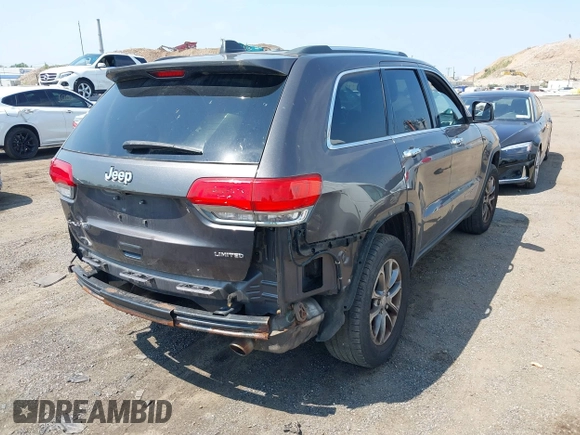 2014 Jeep Grand Cherokee Limited with VIN 1C4RJFBG1EC325215, listed as a IAAI auction lot 42653200 with 139,743 mi miles and . Bid and sale history available at DreamBid. Image 4.