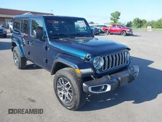 2025 Jeep Wrangler Sahara with VIN 1C4PJXEN9SW529245, listed as a IAAI auction lot 42612345 with 8,058 mi miles and . Bid and sale history available at DreamBid. Image 1.