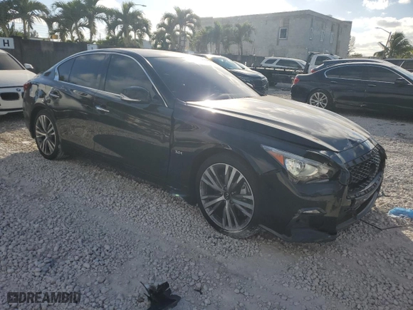 2020 Infiniti Q50 3.0t LUXE with VIN JN1EV7AP2LM207677, listed as a Copart auction lot 88036555 with 48,556 mi miles and Salvage Title. Bid and sale history available at carsss.com. Image 4.