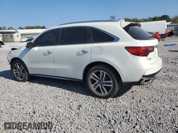 2017 Acura MDX Advance z VIN 5FRYD4H95HB020113, wystawiony jako Copart lot #75801514 z przebiegiem 106 785 mil mil oraz Szkoda całkowita • Salvage title. Historia ofert i sprzedaży dostępna na DreamBid. Obrazek 2.