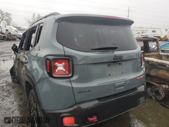 2018 Jeep Renegade Trailhawk with VIN ZACCJBCB0JPH23829, listed as a Copart auction lot 87062194 with 0 mi miles and Salvage Title. Bid and sale history available at carsss.com. Image 6.