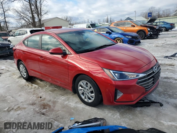 2020 Hyundai Elantra SE with VIN 5NPD74LF2LH620506, listed as a Copart auction lot 46542785 with 127,556 mi miles and Salvage Title. Bid and sale history available at carsss.com. Image 4.
