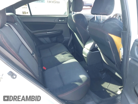 2017 Subaru WRX with VIN JF1VA1B69H9839698, listed as a IAAI auction lot 41820303 with 0 mi miles. Bid and sale history available at carsss.com. Image 8.